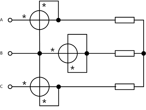 WP4000變頻功率分析儀的2V3A接線原理圖