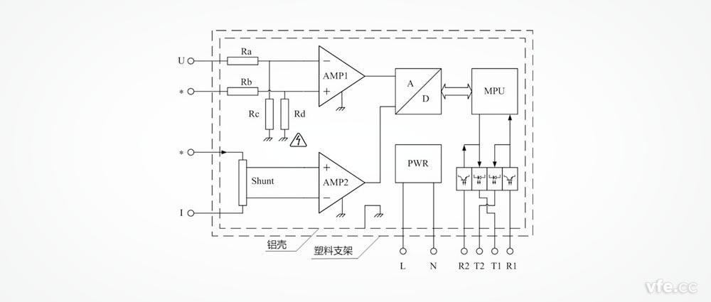 DP800數(shù)字功率計功率單元原理圖