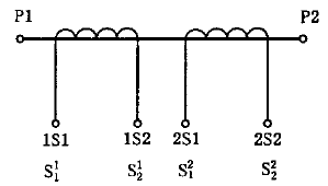 互感器有兩個(gè)二次繞組，各有自身鐵心