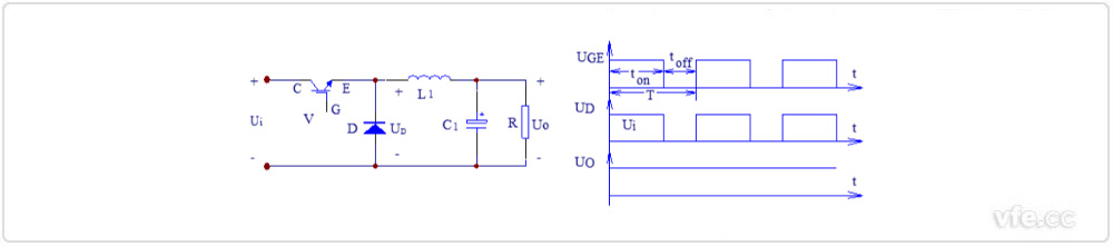 降壓斬波電路(Buck Chopper)原理圖及波形圖